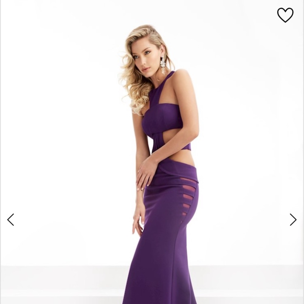 NWT Jasz Couture Dress 6075 Purple size 00